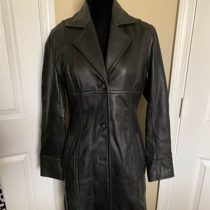 Wilson’s Leather fitted Trench Coat